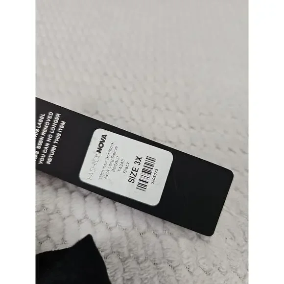 Fashion Nova Bodysuit Womens 3X Ditch Your Bra Mock Neck - Picture 5 of 8